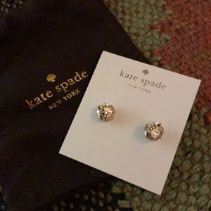 NWT sparkle diamond gold earrings